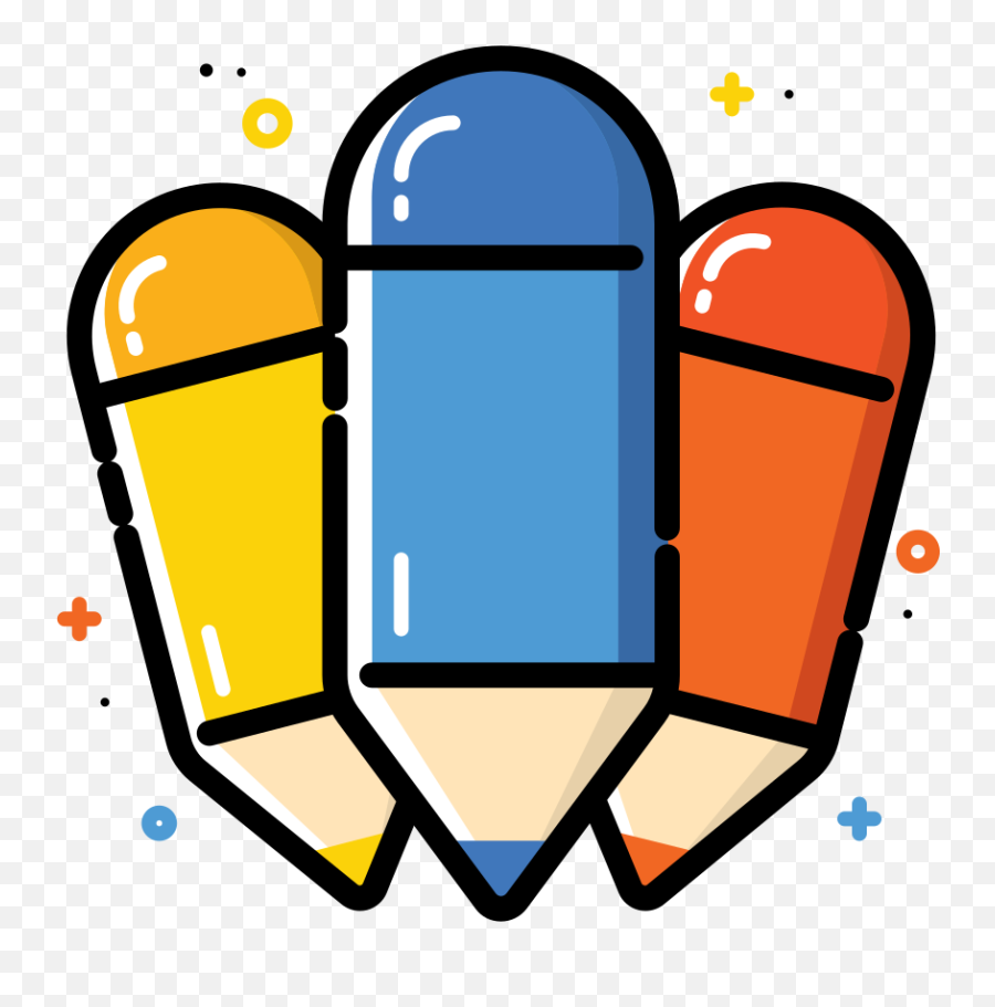 Colorful Pencil Icon Office Iconset Thalita Torres - Mewarnai Png Emoji,Pencil Emoji Png