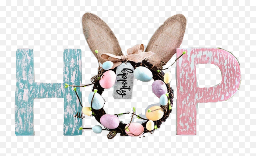 Hop Text Decor Easter Eggs Sticker By Kimmytasset - Girly Emoji,Best Easter Text Emojis
