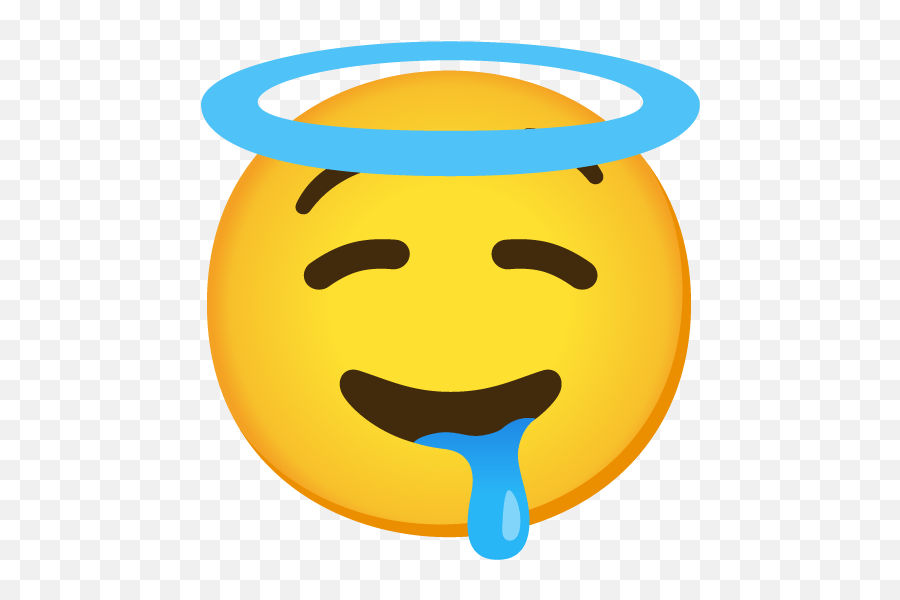 Emoji Mashup Bot On Twitter Drooling Smile - Halo U003du2026 Emoji Baba Png,:> Emoticon