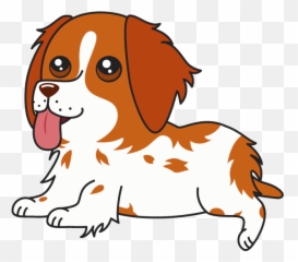 Honey The Brittany Spaniel By Ryan Maule - Cartoon Brittany Spaniel Png Emoji,Emojis Snapchat Puppy