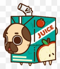 Pug Drawn Cute Tumbrl Kawaii Hi Sticker By Isahlobo - Puglie Pug Food Emoji,Puglie Pug Emojis