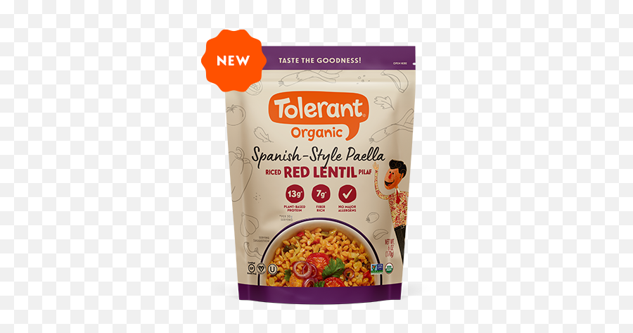 Tolerant Spanish Paella Pilaf - Tolerant Foods Pilaf Red Lentil Spanish Paella Organic Emoji,Six Emotions In Spanish