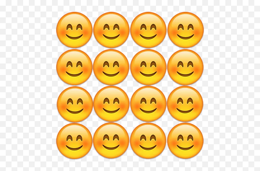 Sticker Maker - Emoji Grid Happy,Purple Emojis Sticker