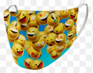 Mascarilla De Tela Reutilizable 5 Anayet Infantil Juvenil - Mascarillas De Emoticonos Emoji,Emoticon De Interes