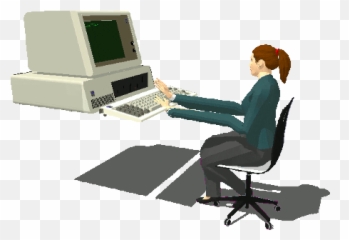 Keyboard Typing Gif Transparent - Typing Computer Animated Gif Emoji,Mengetik Emoticon Di Facebook