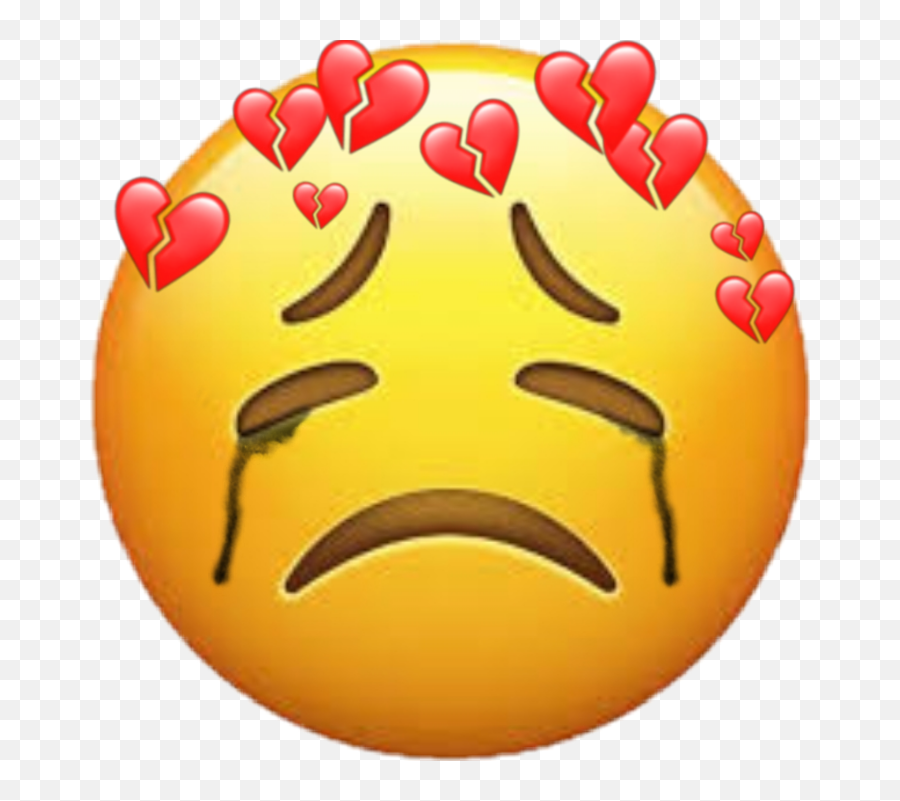 Depression Sad Crying Sticker By Litstickers - Depression Sad Broken Heart Emoji,Sadness Emoji