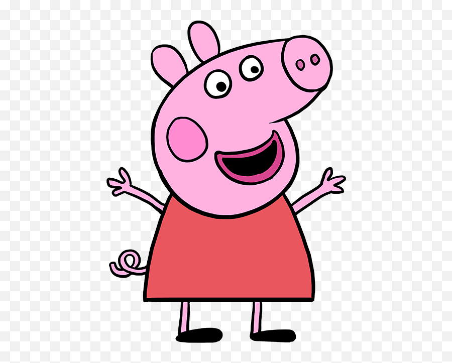 Learn How To Draw George Pig From Peppa - Peppa Pig Easy Drawing For Kids Emoji,Knife And Pig Emoji Answer