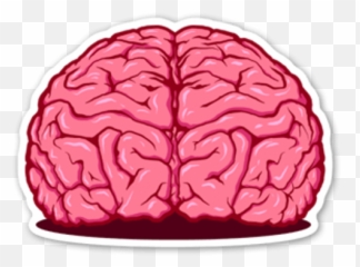 Pink Brain Sticker - Sticker Mania Emoji,Brain Emoji