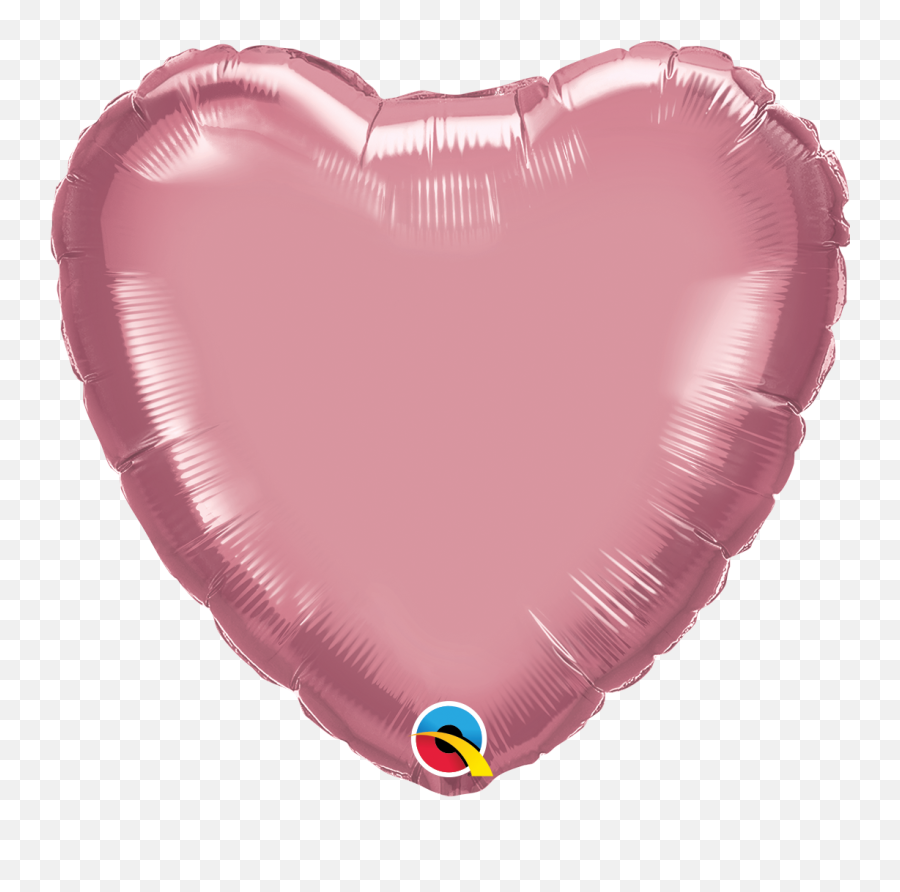 18 Heart Qualatex Chrome Mauve Foil Balloon Bargain Emoji,Precisous Hearts Emoji