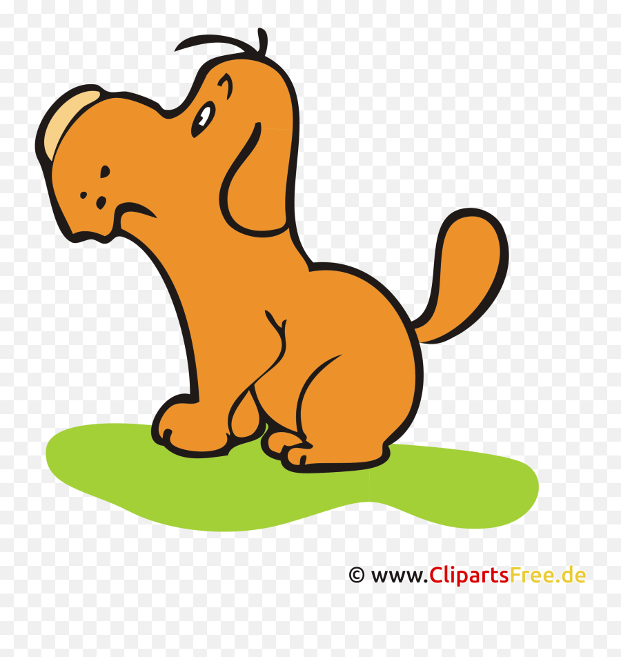 Dog On Meadow Clipart Picture Cartoon For Free Emoji,Free Dog Emoticons Free