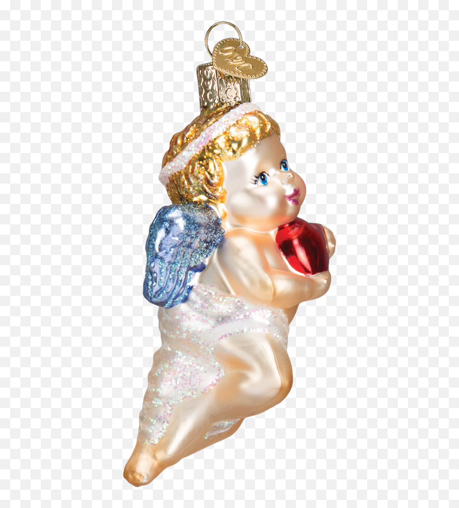 Old World Cherub Glass Ornament - Fictional Character Emoji,Vase Bomb Emoji