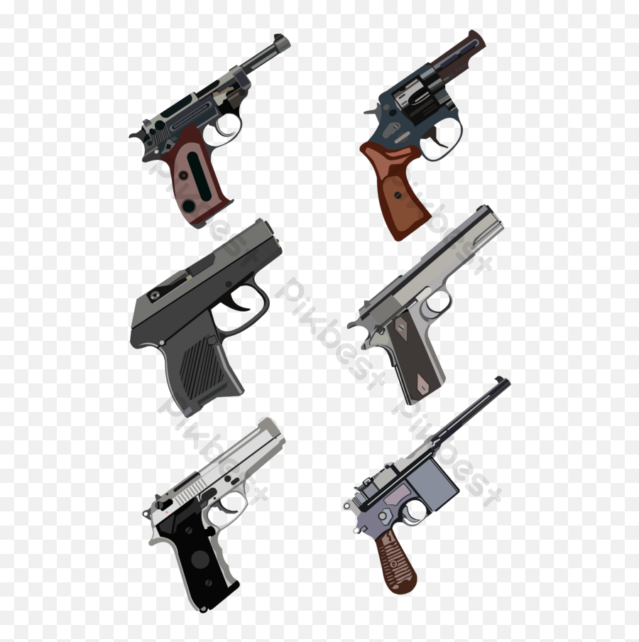 Military Weapon Pistol Illustration Png Images Ai Free Emoji,I Phone Gun Emoji Images