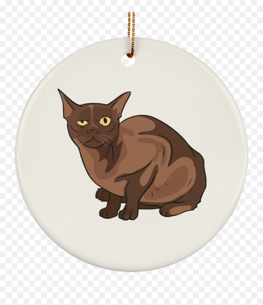 Burmese Cat Ornament Christmas Tree Ornaments Holiday Decor - Burmese Cat Emoji,Welsh Flag Emoji