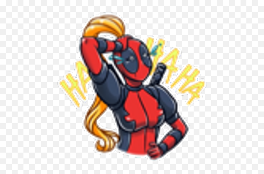 Sticker Maker - Lady Deadpool Emoji,Telegram Peach Emoji