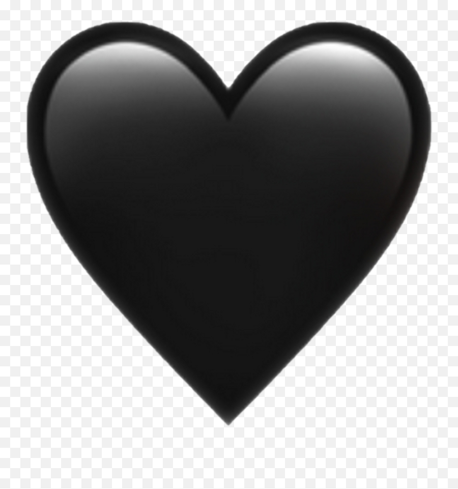 Transparent Black Heart Emoji - Black Heart Emoji Transparent,Heart Emoji Transparent Background