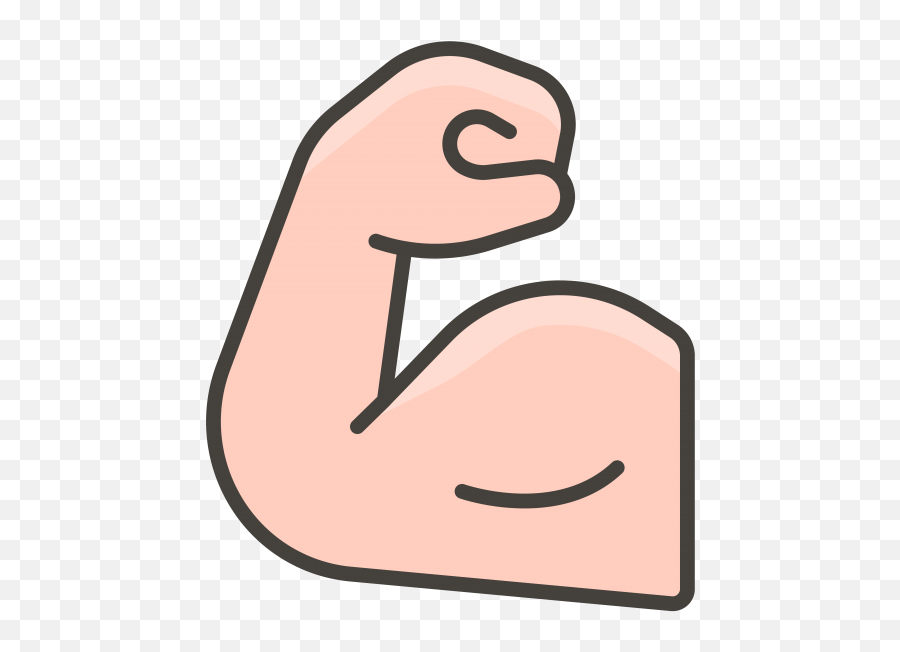 Flexed Biceps Emoji - Happy,Flex Emoji