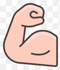 Flexed Biceps Emoji - Happy,Flex Emoji