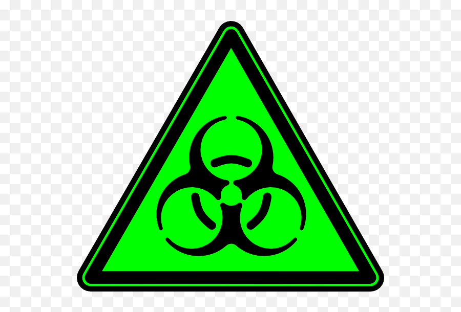 Radioactive Symbol Green Png Clipart - Biological Hazard Biohazard Logo Emoji,Radiation Symbol Emoji