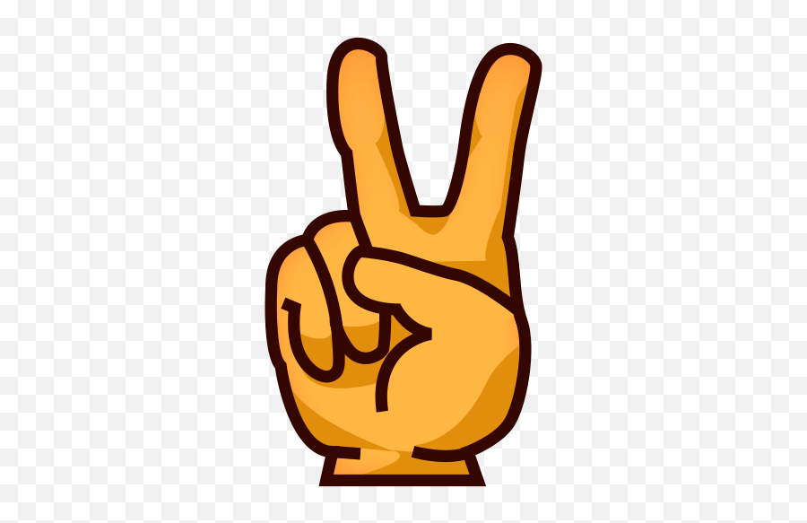 Victory Hand Id 12303 Emojicouk - Victory Hand Sign Emoji,Hand Emojis