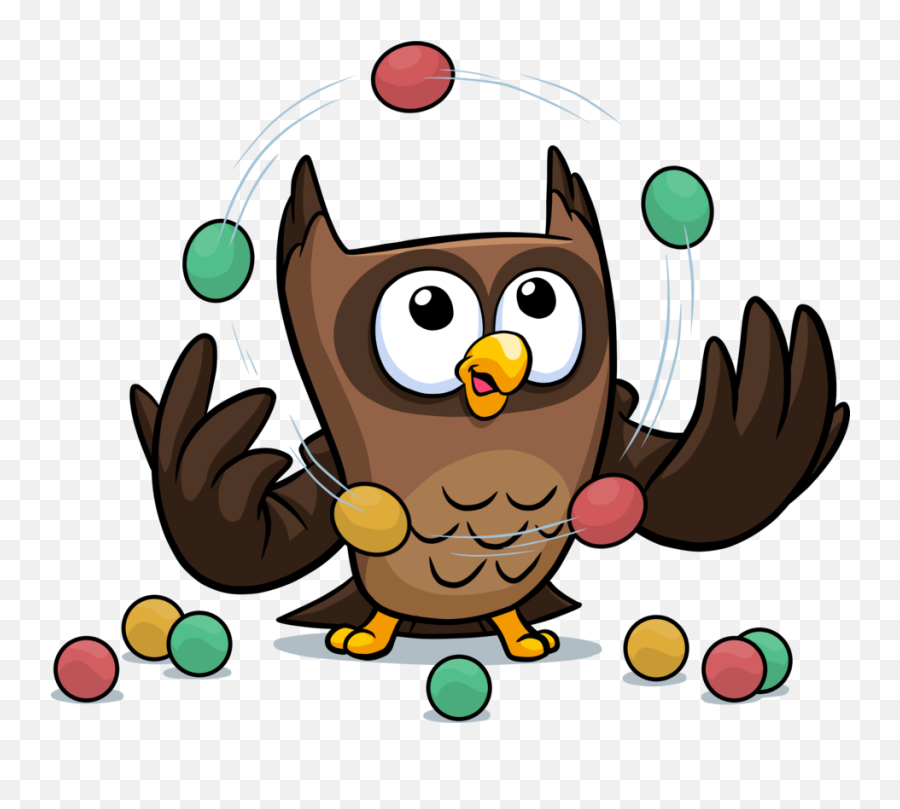 Owlberts Everywhere - Happy Emoji,Juggler Emoji