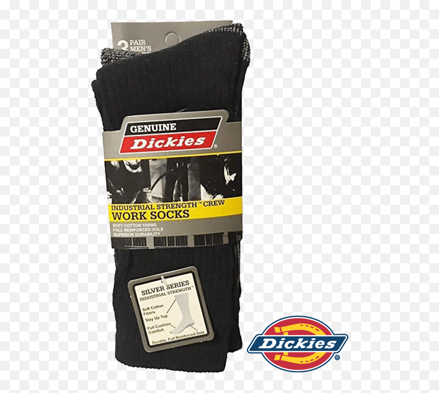 3 - Pack Of Genuine Dickies Industrial Strength Crew Work Socks Dickies Emoji,Emoji Socks For Men