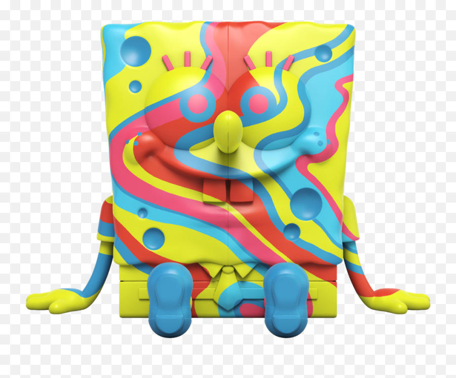 Mighty Jaxx Designer Toys Vinyl Art Collectibles - Xxposed Spongebob Squarepants Rainbow Swirl Edition By Jason Freeny Emoji,Translucent Baymax Funko Pop Emoticon