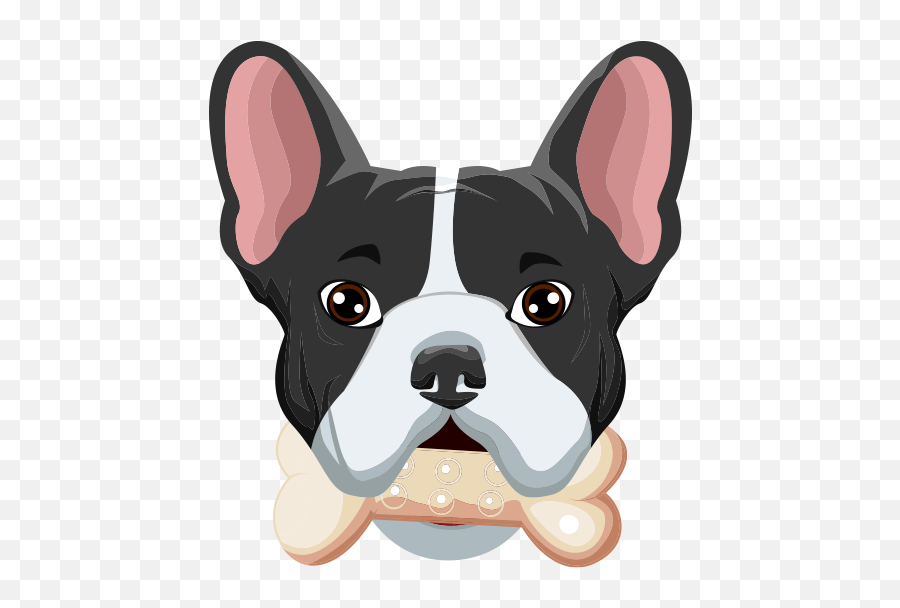 French Bulldog Emoji - Buldog Emoji,French Horn Emoji