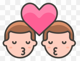 Kiss Man Man Emoji - Office Worker Png,Emoji Beso