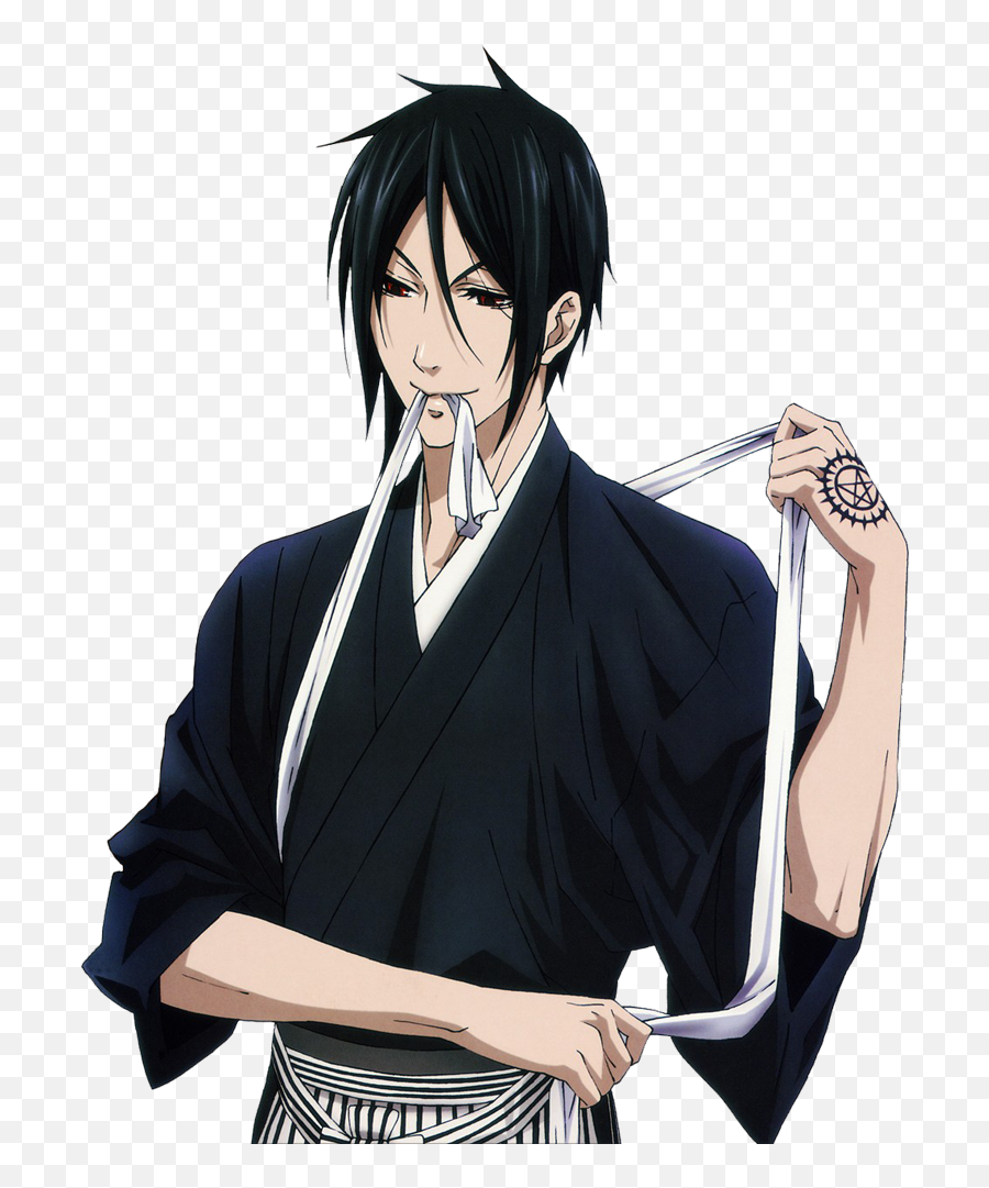 Transparent Black Butler Sebastian - Sebastian Michaelis Render Emoji,Sebastian Emoticons Black Butler