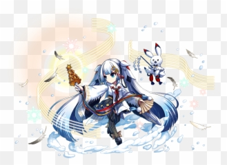 Priestess Snow Miku - Vocaloid Brave Frontier Emoji,Miku Hatsune Emoticons