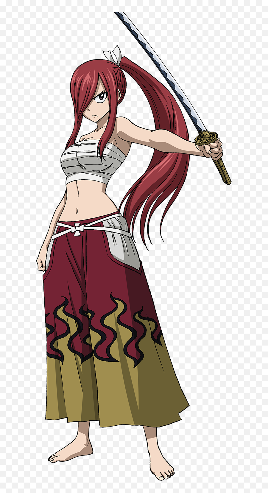 Who Would Win In A Fight Zoro One Piece Vs Erza Fairy - Erza Scarlet Katana Armor Emoji,Natsu Flame Of Emotion