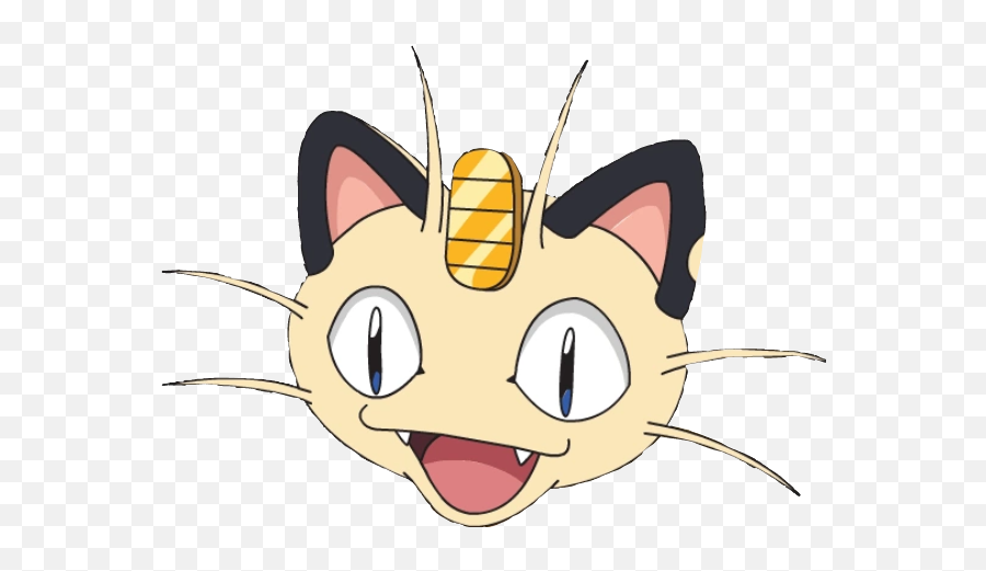 Cat Pokemon Miao Meow Gatto Sticker - Meowth Cosplay Cat Emoji,Pokémon Face Emojis