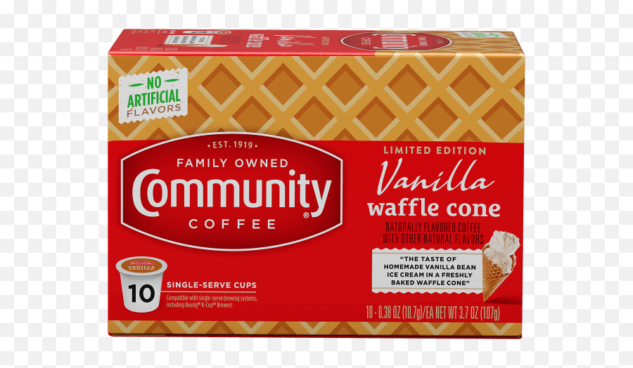 Community Coffee 1 Family - Owned Retail Coffee Brand In Community Coffee Vanilla Waffle Cone Single Serve Cups Barcode Emoji,Whats Yp With The Arthur Emojis Meme