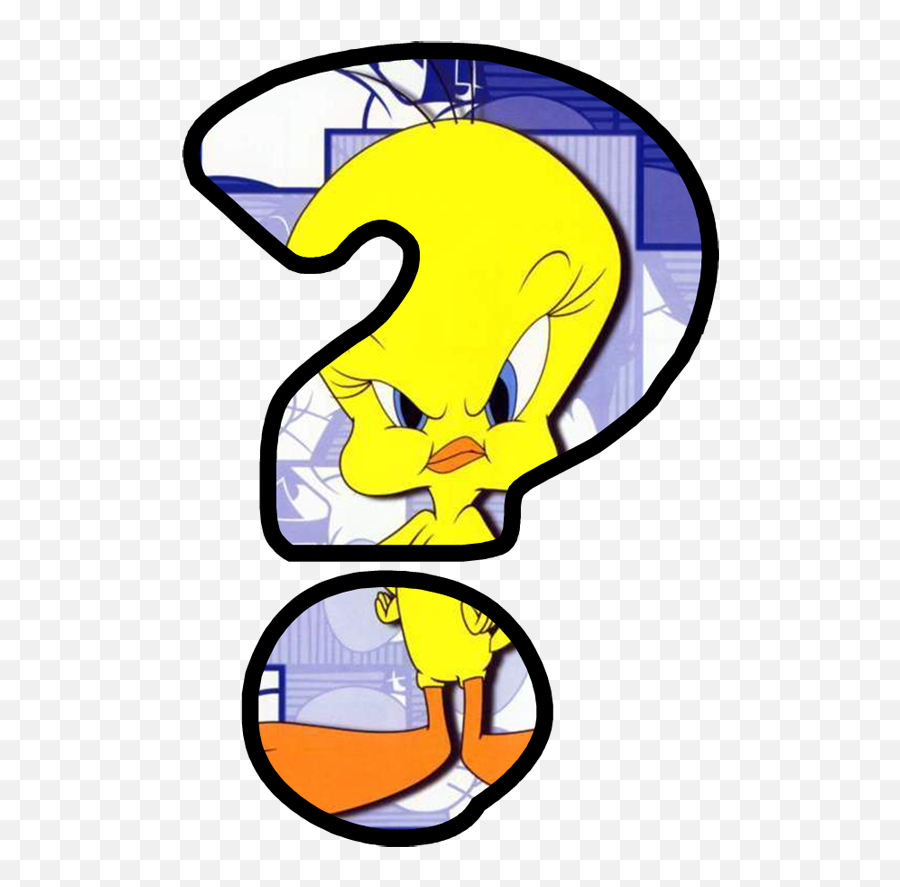 Zeichen - Sign Symbol Fragezeichen Question Mark Question Tweety Emoji,Baby Chick Emoticon On Cellphone