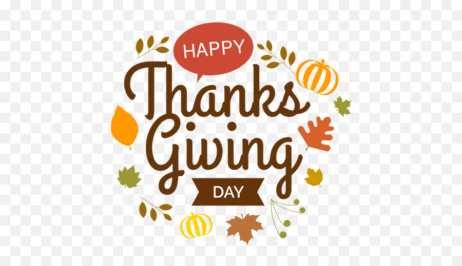 Thanksgiving Day Logo Transparent Png U0026 Svg Vector - Thanksgiving Day Transparent Emoji,Thanksgiving Tree Emoticon