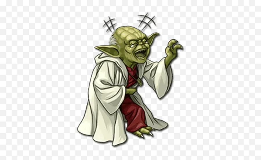 Stickers Set For Telegram - Star Wars Clone Gif Transparent Emoji,Yoda Emoticon Facebook