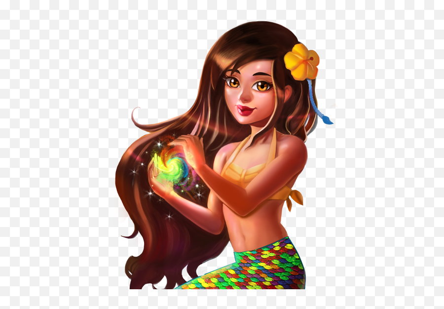 Mermaid Tales - Fictional Character Emoji,Mergirl Showing Off Face Emoji