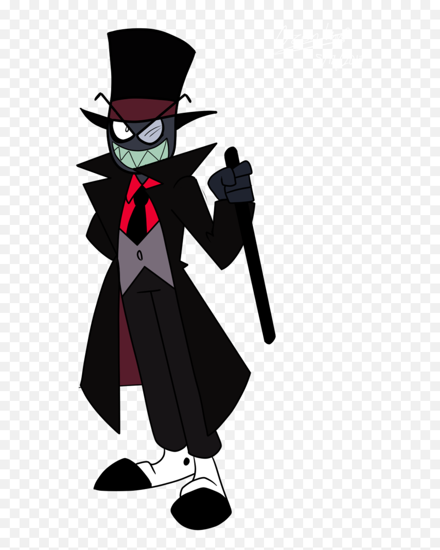 Black Hat - Cartoon Characters Villain Drawing Emoji,Black Hat Villainous Emotion