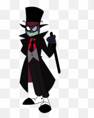 Black Hat - Cartoon Characters Villain Drawing Emoji,Black Hat Villainous Emotion