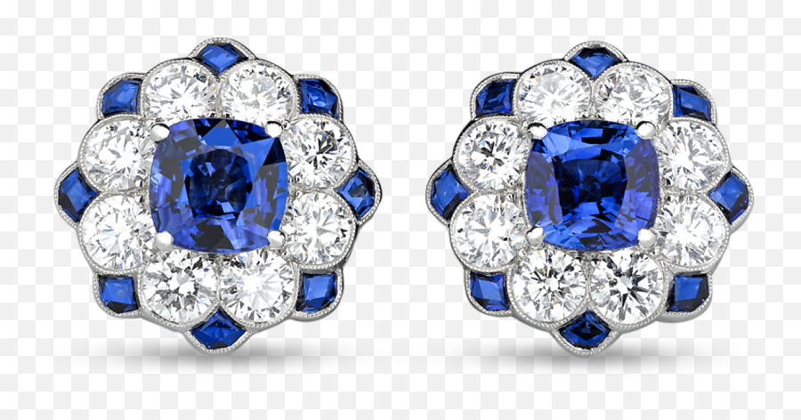 Estate Jewelry Blue Sapphires Sapphire And Diamond Emoji,Faberge Emotion Ring Price