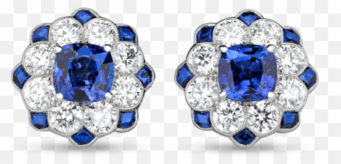 Estate Jewelry Blue Sapphires Sapphire And Diamond Emoji,Faberge Emotion Ring Price