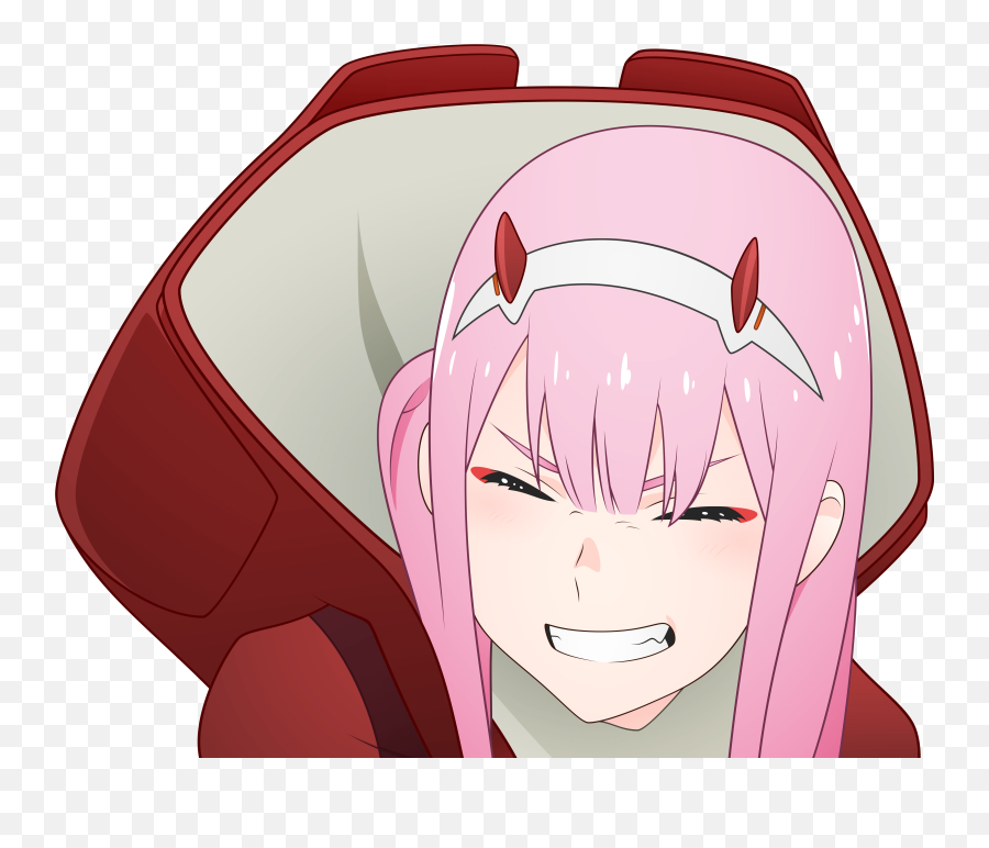 Latest Cute Adorable Zero Two Pfp - Zero Two Smile Png Emoji,Zero Two Emoji