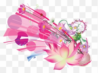 Download Hd Pink Floral Vector Png Transparent Png Image Emoji,Pink Flower Emoticon For Facebook