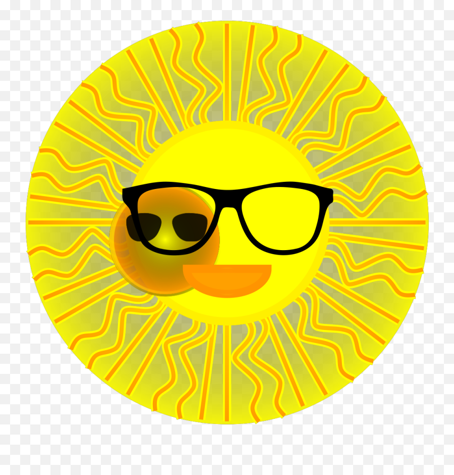 Sun With Sunglasses Png Svg Clip Art For Web - Download Emoji,How To Do Emoticon Of Putting On Sunglasses