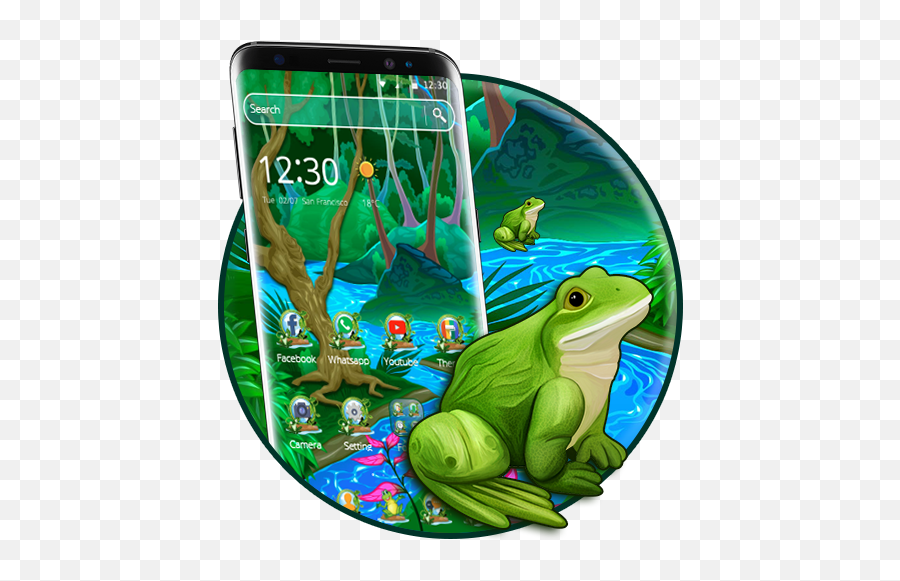 Amazoncom Cute Cartoon Frog 2d Theme Appstore For Android - Smartphone Emoji,Frog Emoji