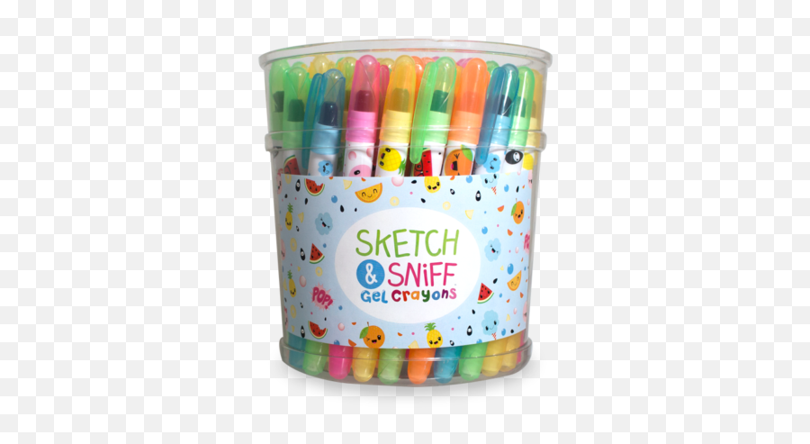 Sketch And Sniff Gel Crayons Emoji,Emoticon Crayons