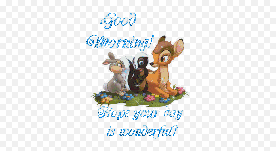 25 Beautiful Pictures Animation Good - Bambi Flower And Thumper Emoji,Animated Good Morning Emoticons