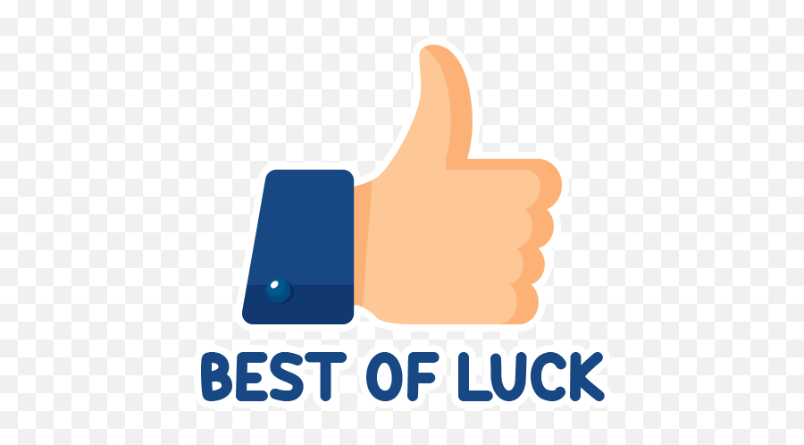 Good Luck By Marcossoft - Sticker Maker For Whatsapp Emoji,Large Fb Thumb Up Emoji