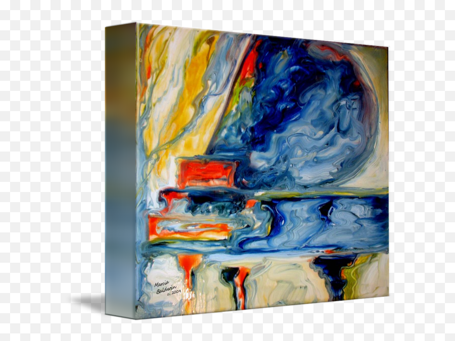 Grand Piano Music Abstract - Messy Emoji,Paintings That Show Emotion