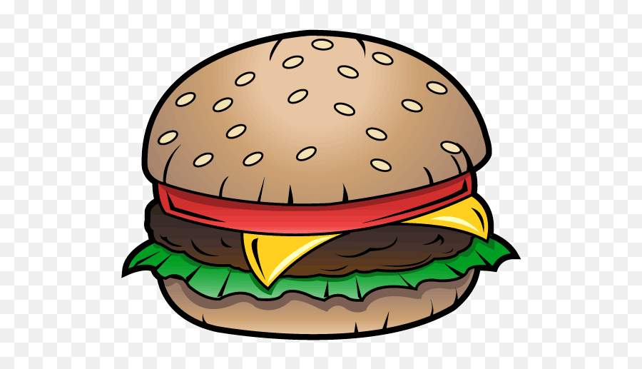 Free Food Junk Food Clip Art Free - Cheeseburger Clip Art Emoji,Food Emoji Clipart